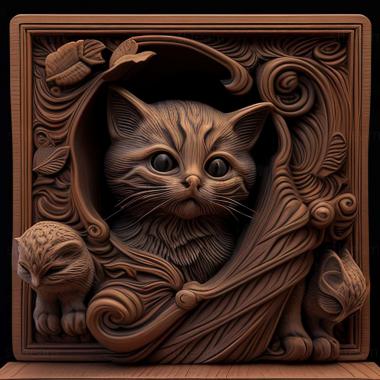 3D model The Purring Quegame (STL)